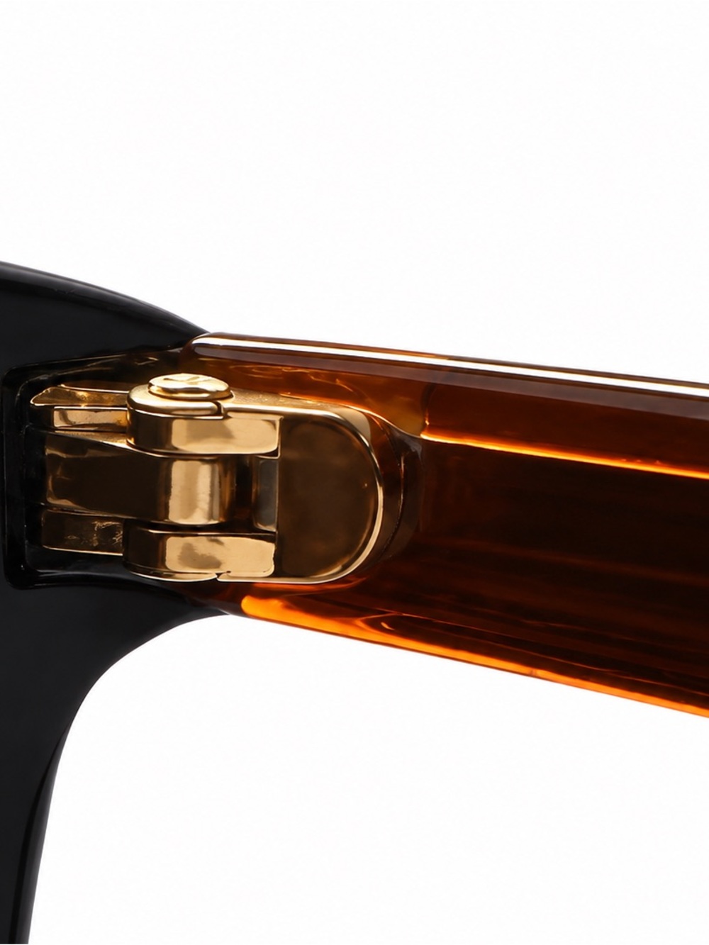 Gucci Tortoiseshell Eyeglass Temple Arm - Amber Brown - Picture 9 of 10